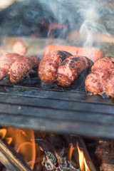 Sausages on BBQ