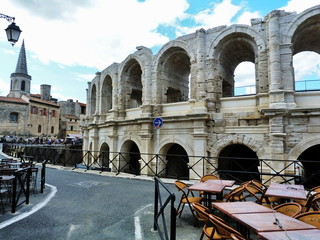 View of the amphiteater of Arles