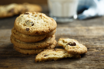 Homemade chocolate chip cookies
