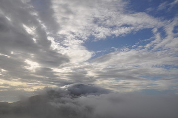 Obraz premium dramatic sky with clouds