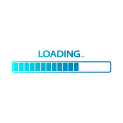 Loading bar. Vector illustration. Isolated.