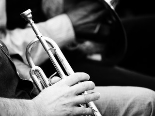 Trumpet player.