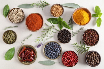Spices and herbs.