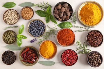 Spices and herbs.