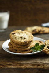 Homemade chocolate chip cookies