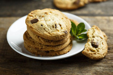 Homemade chocolate chip cookies