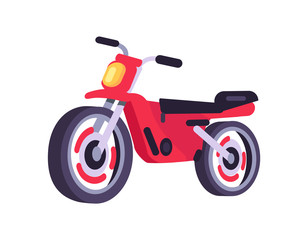 Fototapeta na wymiar Red Motorbike Stylish Motor Scooter Transport Item
