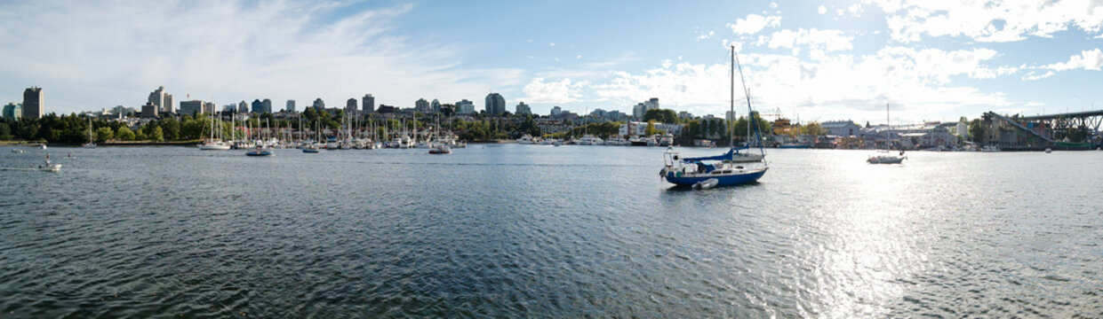 Vancouver skyline from sea