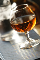 Brandy is a spirit produced by distilling wine and is typically drunk as an after-dinner digestif.