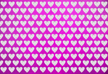 Hearts illustration on colorful background. For valentines day illustration. For creativity, imagination, greetings cards, posters.Oil painting on canvas. With brush strokes texture. 