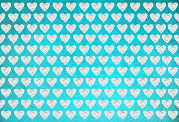 Hearts illustration on colorful background. For valentines day illustration. For creativity, imagination, greetings cards, posters.Oil painting on canvas. With brush strokes texture. 
