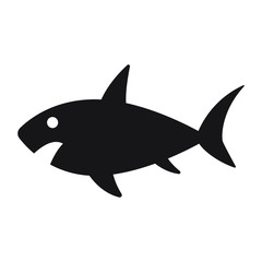 shark icon, fish icon. isolated sign symbol