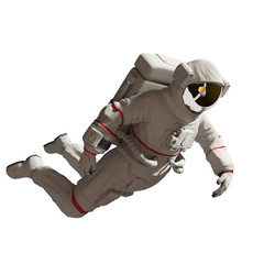 3d rendered medically accurate illustration of an astronaut isolated on a white background