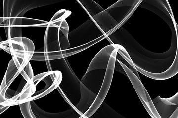 Abstract wave motion of lines on dark background for creative, dynamic, interesting backgrounds and ideas.