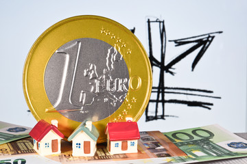euros argent fortune banque BCE logement immobilier
