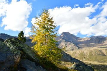 summit rock panorama landscape of the mountains in south tyrol italy europe