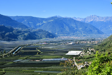 summit rock panorama landscape of the mountains in south tyrol italy europe