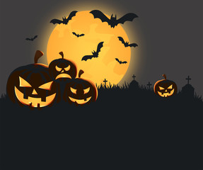 Scary dark halloween background