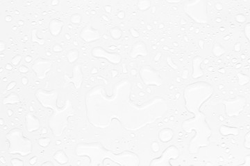 abstract water drops on a white background