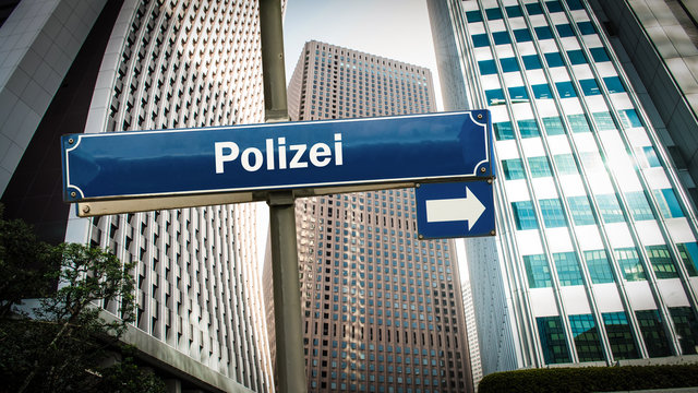 Schild 375 - Polizei