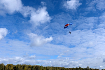 Parachute is going to land.