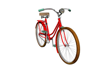 Rotes Damen Fahrrad