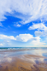 tide sea on the beach