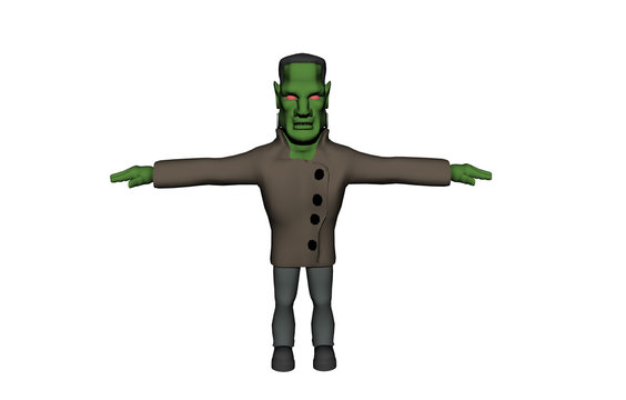 Grünes Frankensteinmonster