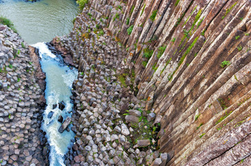  Basaltic Prisms of Santa Maria Regla. Mexico