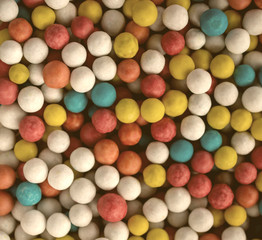 Fototapeta na wymiar Colorful candies as background.Retro toned image