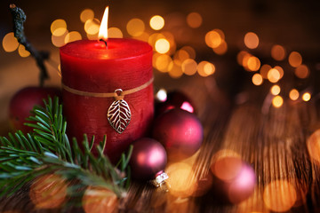 Christmas candles decoration
