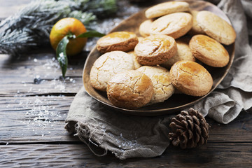 Homemade cookies for christmas dinner