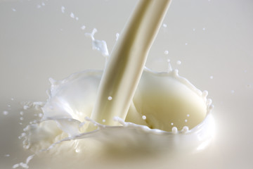 Beautiful splash of natural milk.