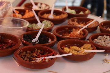 Various Spanish tapas