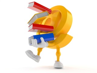 E-mail character carrying books