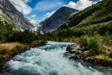 Glacier & river landscape
