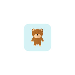 Bear icon, vector illustration.