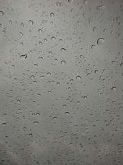 water drops on glass