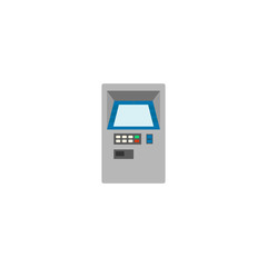 ATM, The process of obtaining cash using a plastic card and a special bank machine. Vector illustration of a financial financial operation.