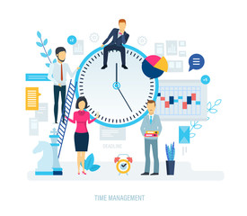 Time management, integrated approach to distribution priority of tasks, planning.