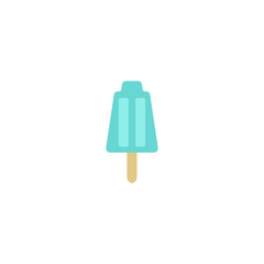 Ice cream, blue ice cream, vector illustration, summer sweets.