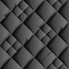 Fototapeta na wymiar Seamless Black Tiles Pattern