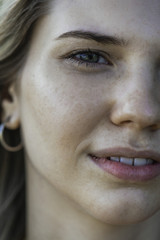 Close-up of young woman