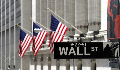 new york, nyc, ny, wall street, flag, sign, Financial District, Manhattan, New York Stock Exchange