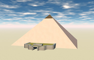 Fototapeta na wymiar Ägyptische Pyramide