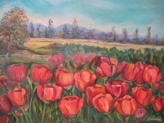 Tulips - Paint by Jaica Aizenman