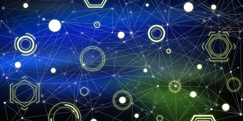 Obraz premium Concept of digital network