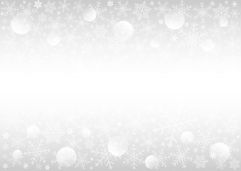 Christmas and happy new year white vector background with snowflake