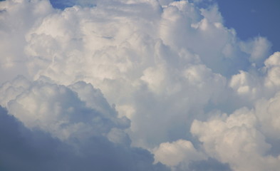 landscape of could on sky in sunny day