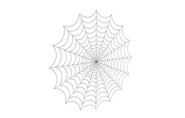 Rundes Spinnennetz